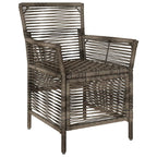 Gartenstuhl mit Kissen 2 pcs Grau und Dunkelgrau Poly-Rattan