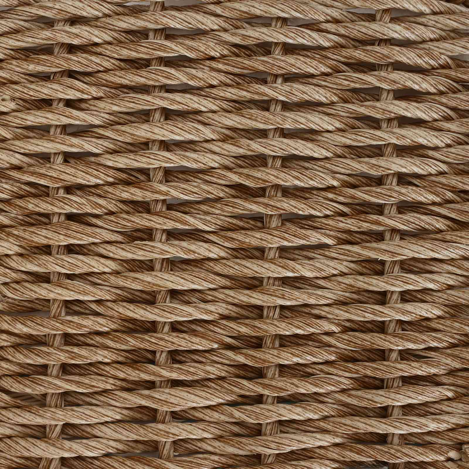 Gartenstuhl mit Kissen 2 pcs Beige und Creme Poly-Rattan