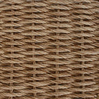 Gartenstuhl mit Kissen 4 pcs Beige und Creme Poly-Rattan
