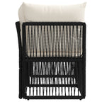 Garten-Sofa 2-Sitzanzahl Schwarz Poly-Rattan