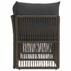 Garten-Sofa 2-Sitzanzahl Grau Poly-Rattan
