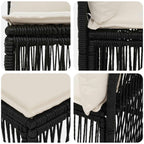 4-Sitzer Sofa mit linker Armlehne 4 pcs 4-Sitzanzahl Schwarz