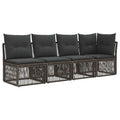 4-Sitzer Sofa mit linker Armlehne 4 pcs 4-Sitzanzahl Grau