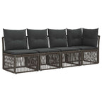 4-Sitzer Sofa mit linker Armlehne 4 pcs 4-Sitzanzahl Grau