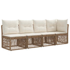4-Sitzer Sofa mit linker Armlehne 4 pcs 4-Sitzanzahl Beige
