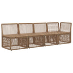4-Sitzer Sofa mit linker Armlehne 4 pcs 4-Sitzanzahl Beige