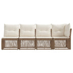 4-Sitzer Sofa mit linker Armlehne 4 pcs 4-Sitzanzahl Beige
