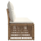 4-Sitzer-Sofa 4 pcs 4-Sitzanzahl Beige Poly-Rattan