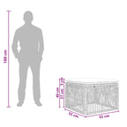 Fußhocker Schwarz Poly-Rattan