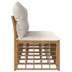 4-Sitzer Garten-Sofa ohne Armlehnen 4 pcs 4-Sitzanzahl Natur