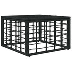 Garten-Fußhocker Schwarz Poly-Rattan