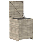 Kissenbox Hellgrau 55 x 55 x 69 cm Poly-Rattan