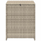 Kissenbox Hellgrau 55 x 55 x 69 cm Poly-Rattan