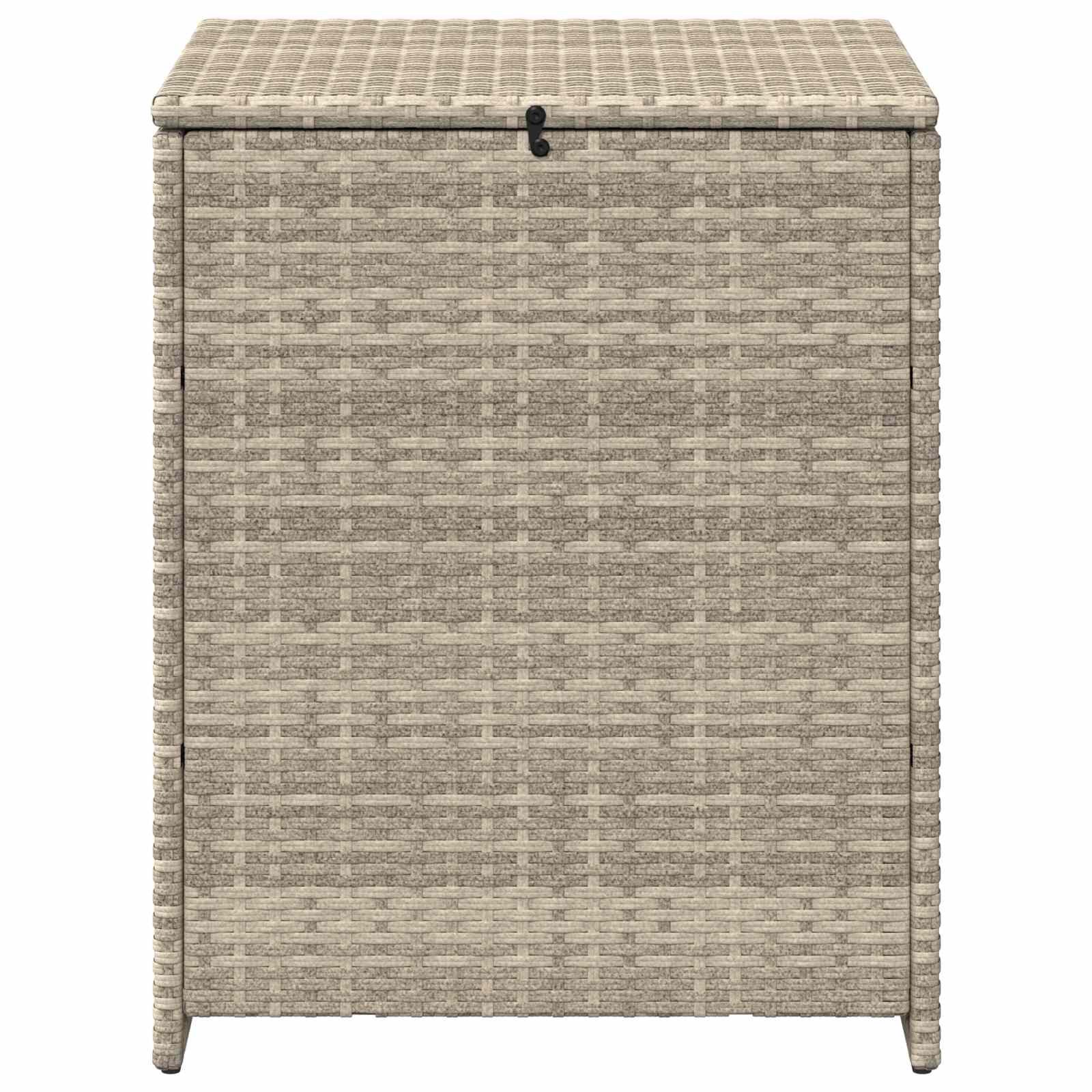 Kissenbox Hellgrau 55 x 55 x 69 cm Poly-Rattan