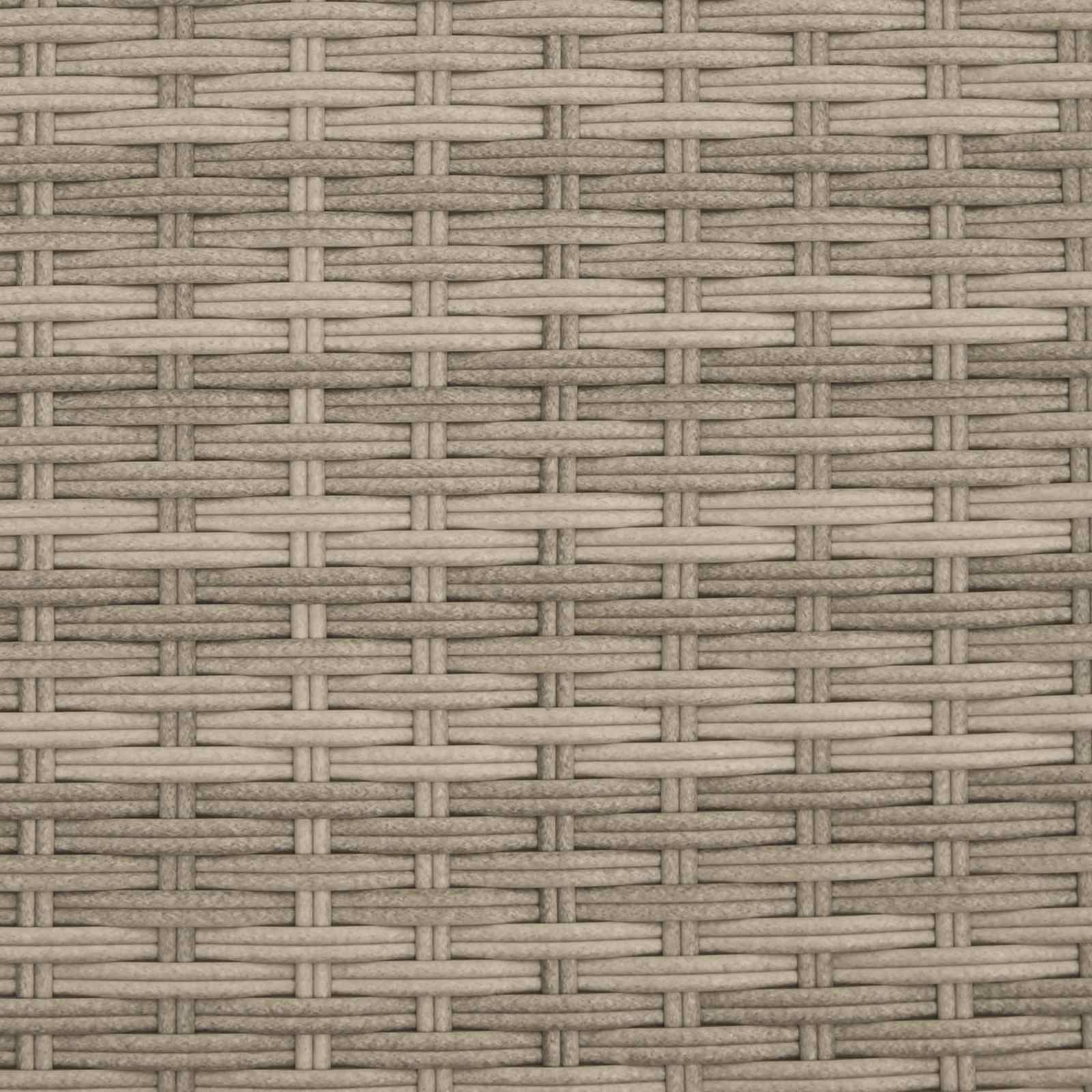 Kissenbox Hellgrau 55 x 55 x 69 cm Poly-Rattan