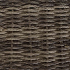 Garten Essgruppe 4 pcs Grau und Dunkelgrau Poly-Rattan