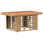 Garten Essgruppe mit Kissen 3 pcs Natur und Weiß