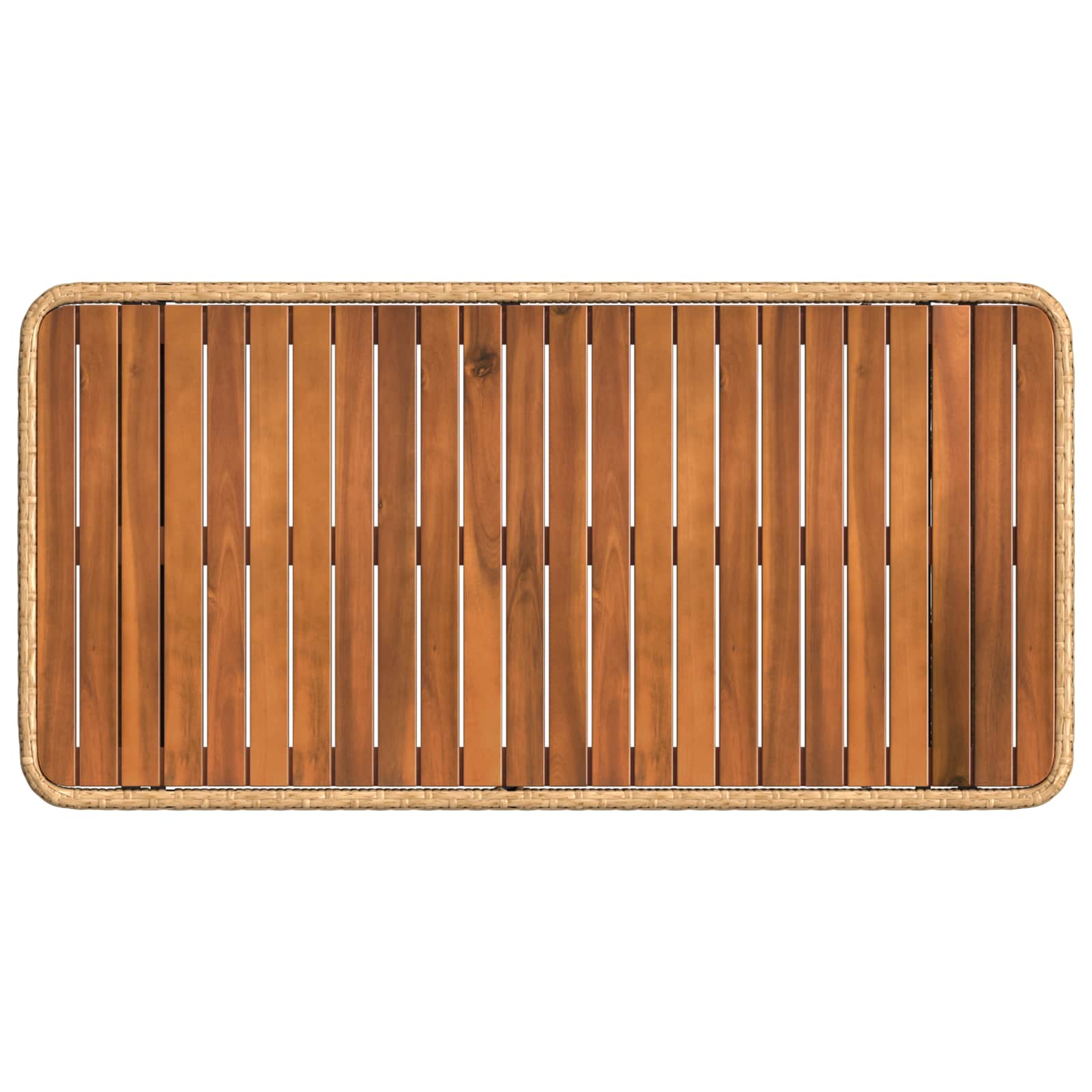Garten Essgruppe mit Kissen 4 pcs Natur und Weiß