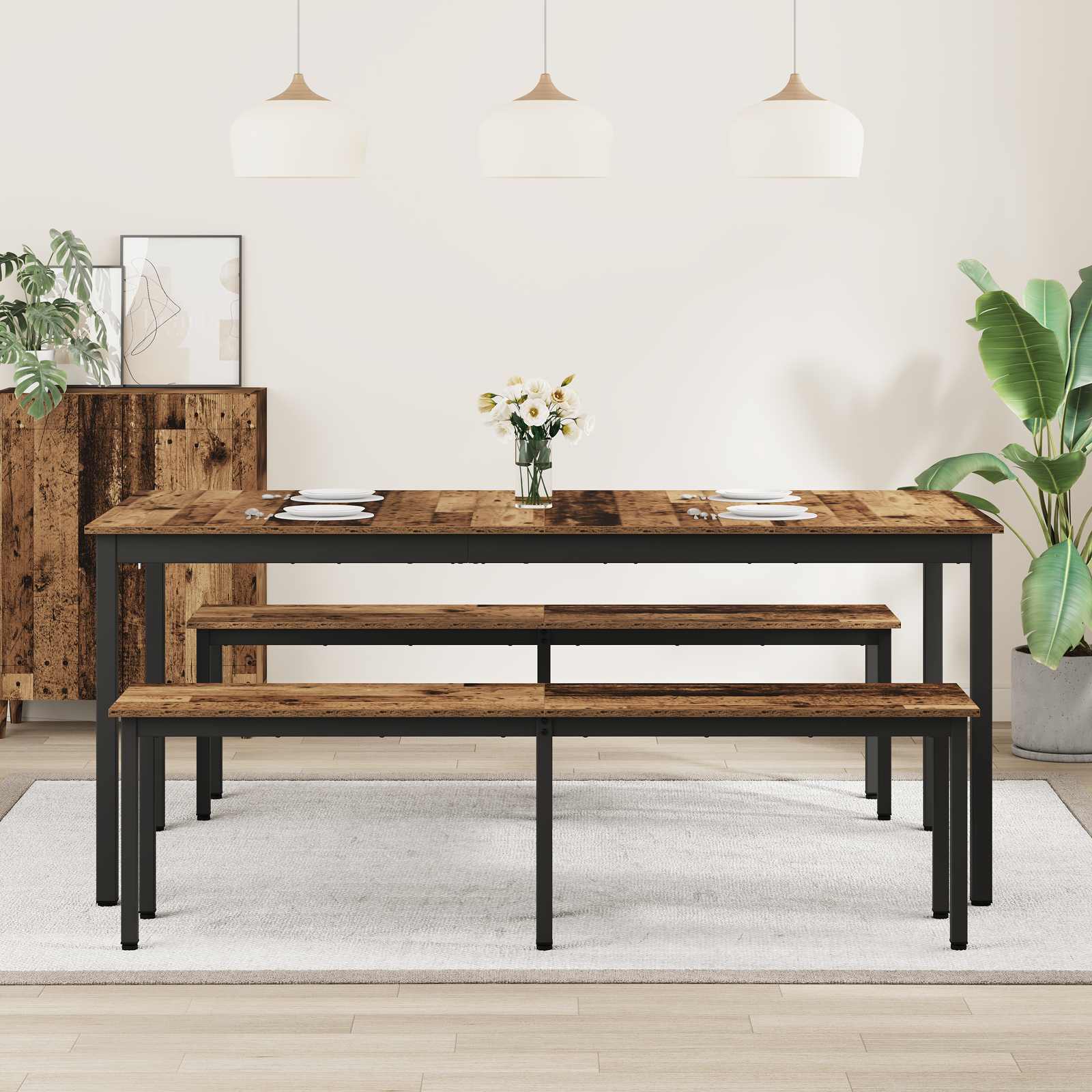 Esstische 2 pcs 180 x 90 x 75 cm Holzwerkstoff Rechtwinklig