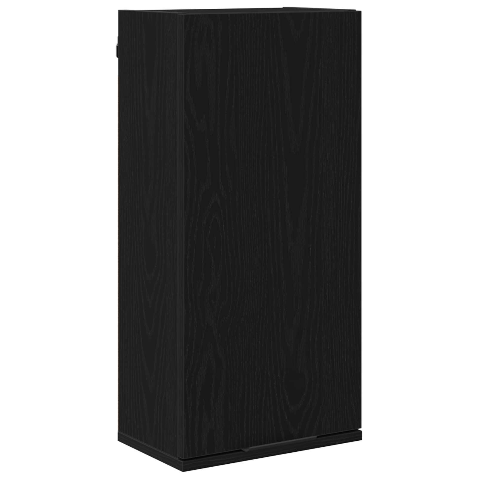 Badezimmermöbel-Set 5 pcs Schwarz Eichen-Optik Holzwerkstoff