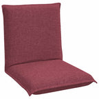 Verstellbarer Fußsessel Weinrot Stoff