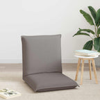 Verstellbarer Fußsessel Taupe Stoff