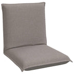 Verstellbarer Fußsessel Taupe Stoff