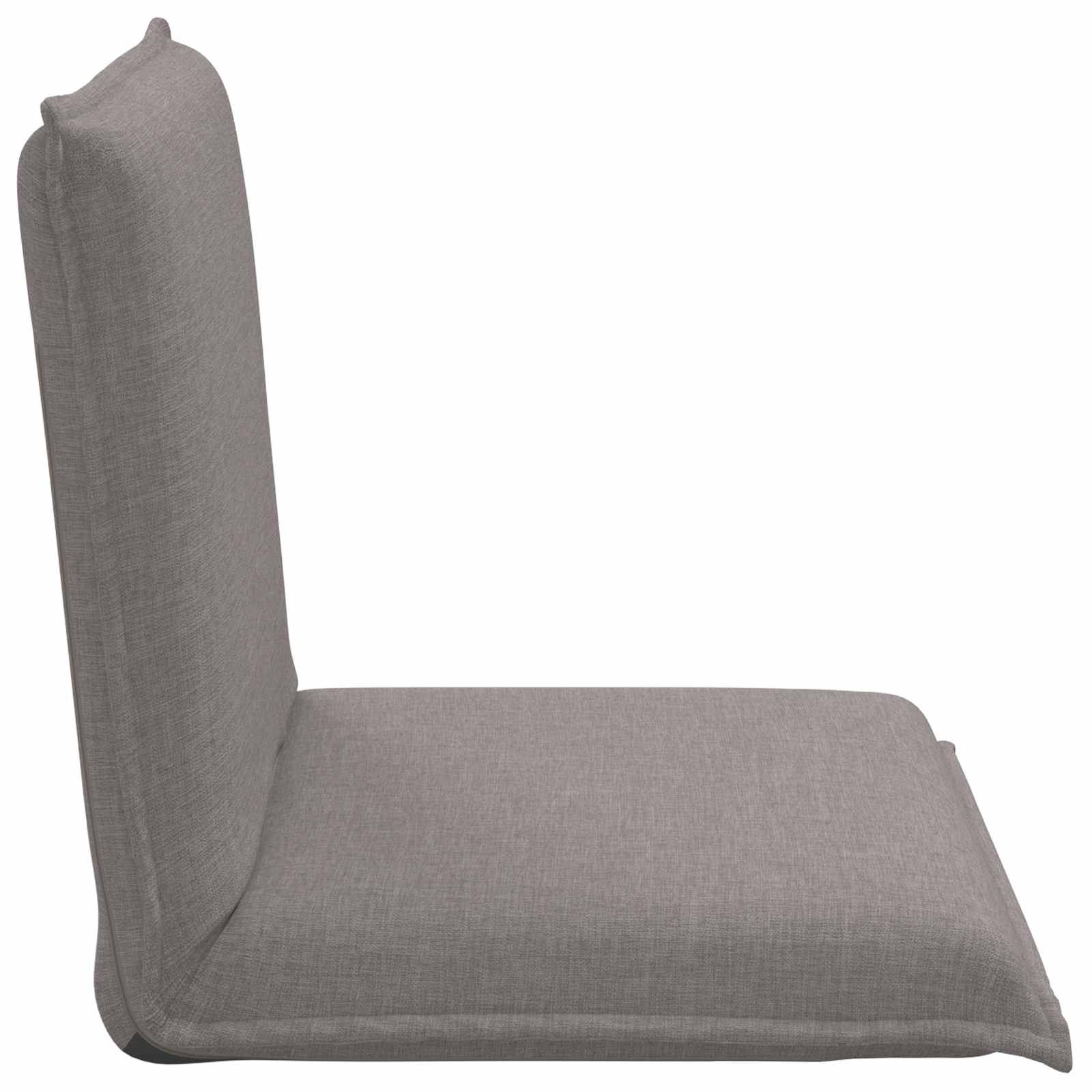 Verstellbarer Fußsessel Taupe Stoff
