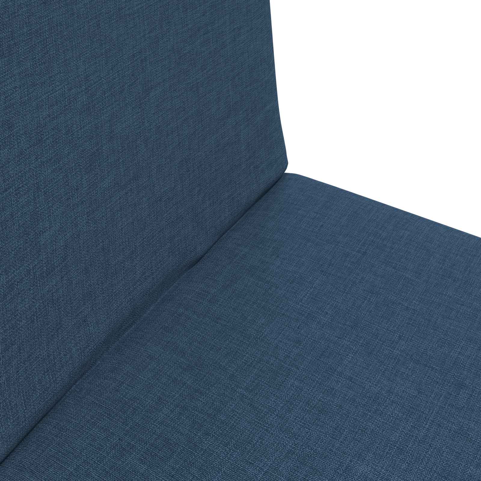 Verstellbarer Fußsessel Blau Stoff