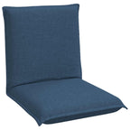 Verstellbarer Fußsessel Blau Stoff