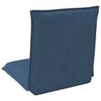 Verstellbarer Fußsessel Blau Stoff