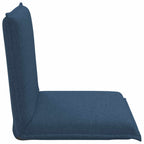 Verstellbarer Fußsessel Blau Stoff