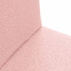 Verstellbarer Fußsessel Rosa Schafstoff