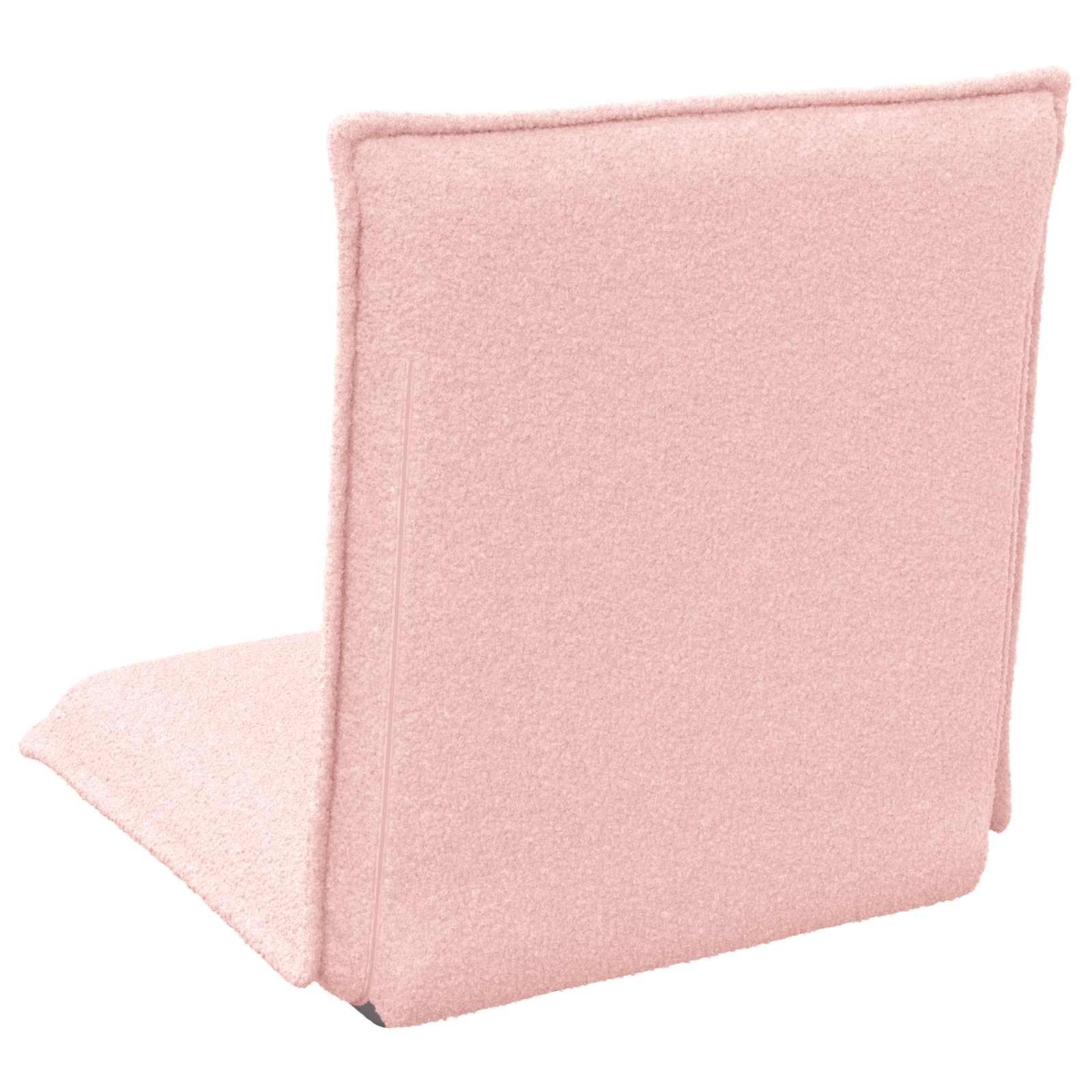 Verstellbarer Fußsessel Rosa Schafstoff