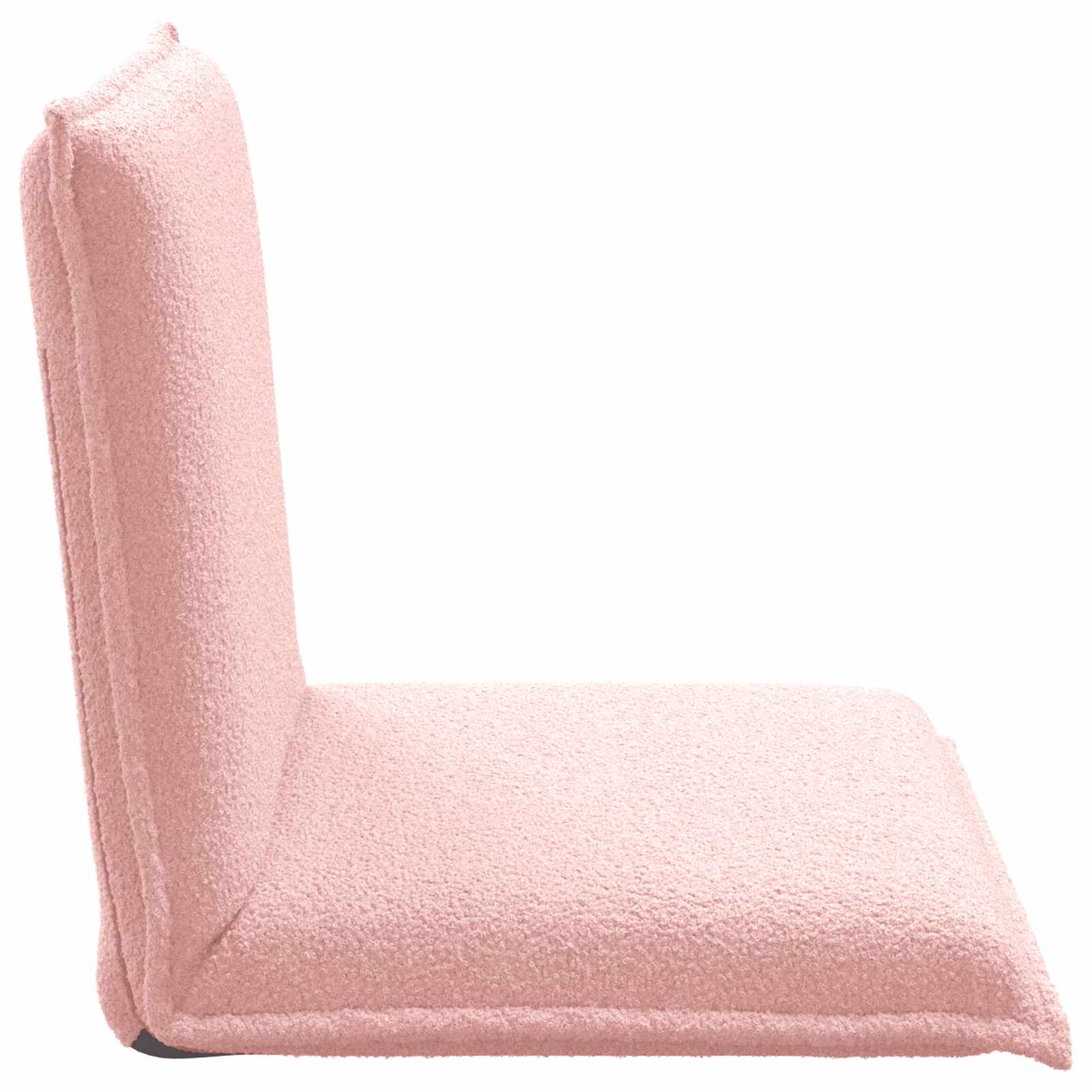 Verstellbarer Fußsessel Rosa Schafstoff