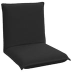 Verstellbarer Fußsessel Schwarz Schafstoff