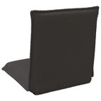 Verstellbarer Fußsessel Schwarz Schafstoff