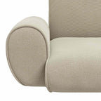 Verstellbarer Fußsessel Sand Grobvelours