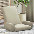 Verstellbarer Fußsessel Sand Grobvelours