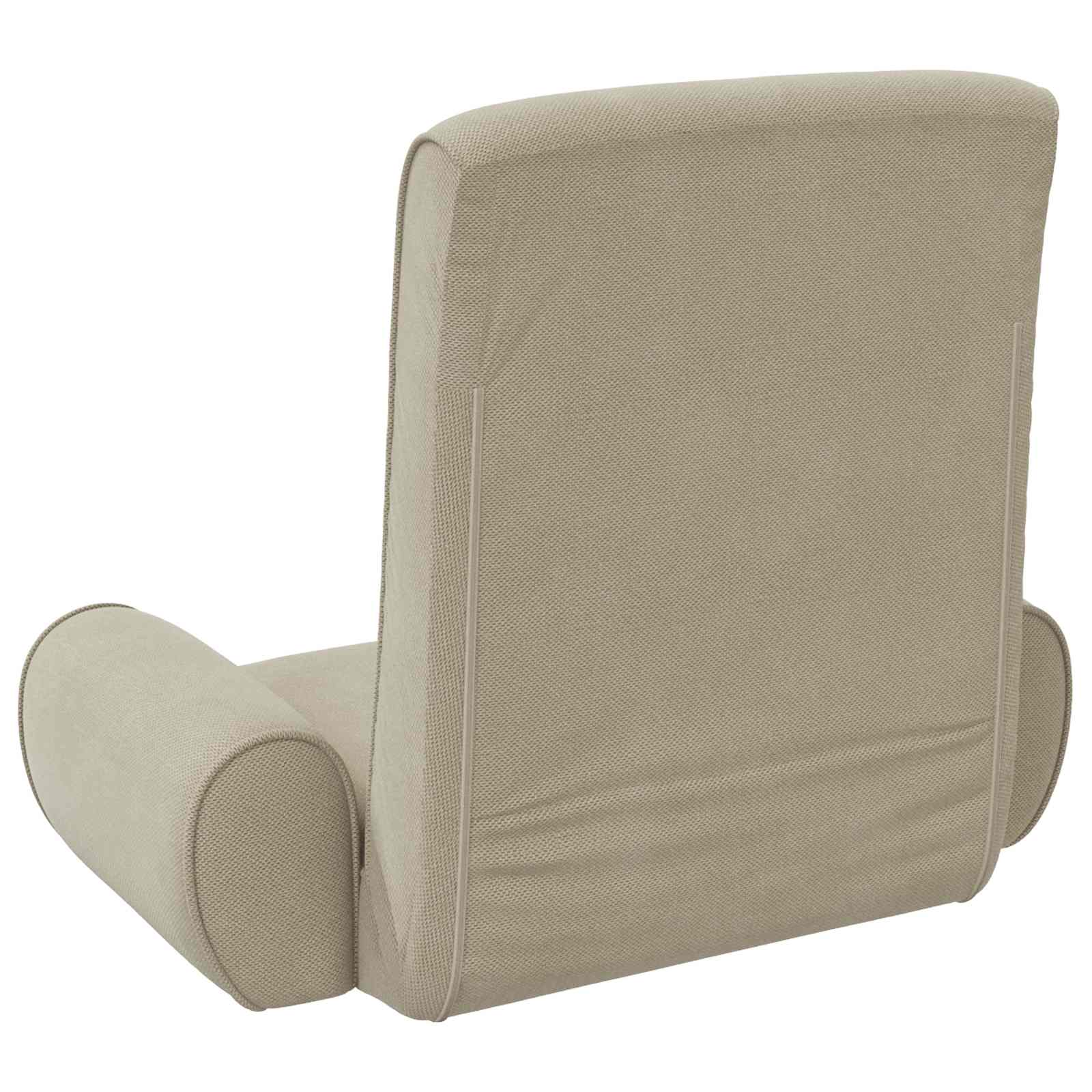 Verstellbarer Fußsessel Sand Grobvelours