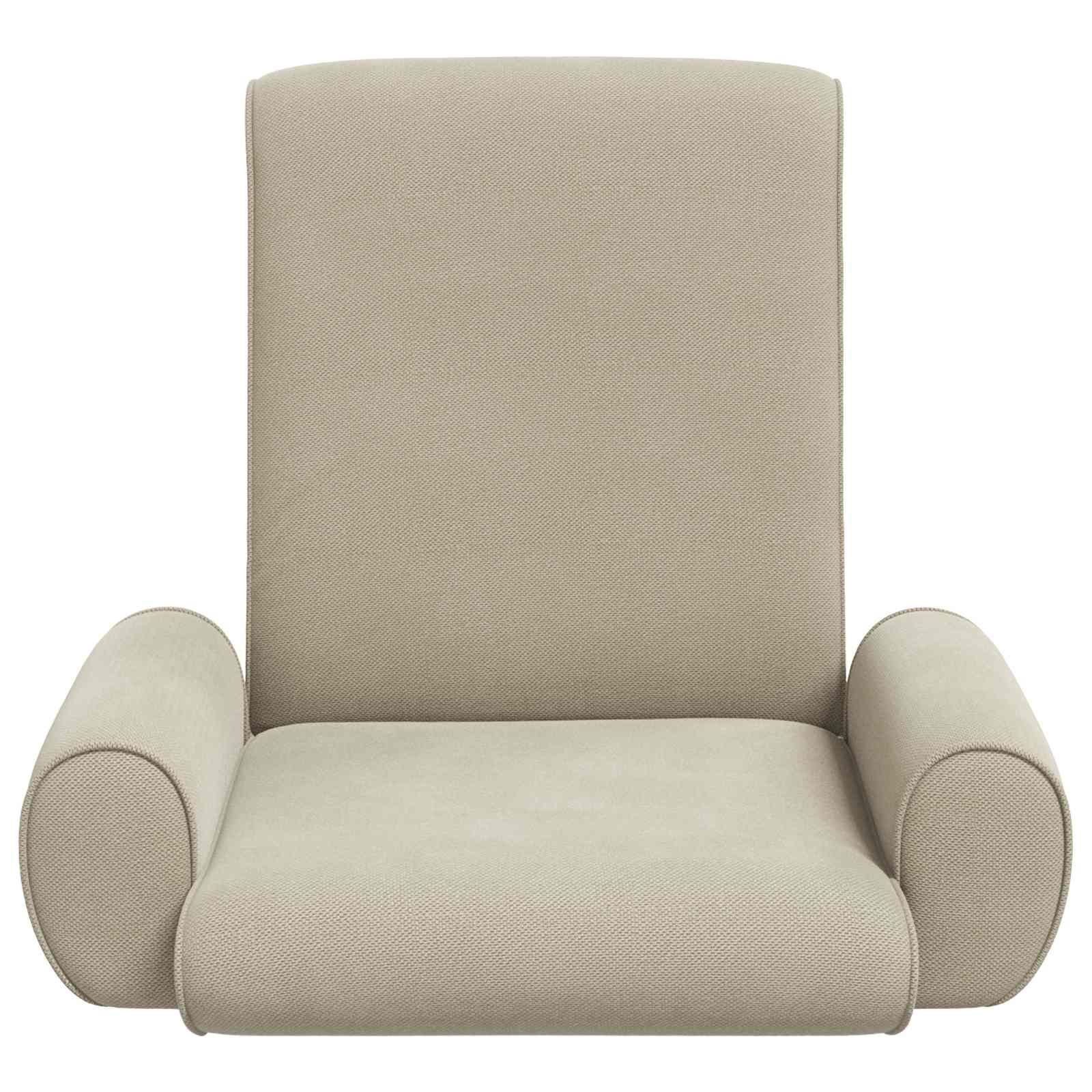 Verstellbarer Fußsessel Sand Grobvelours