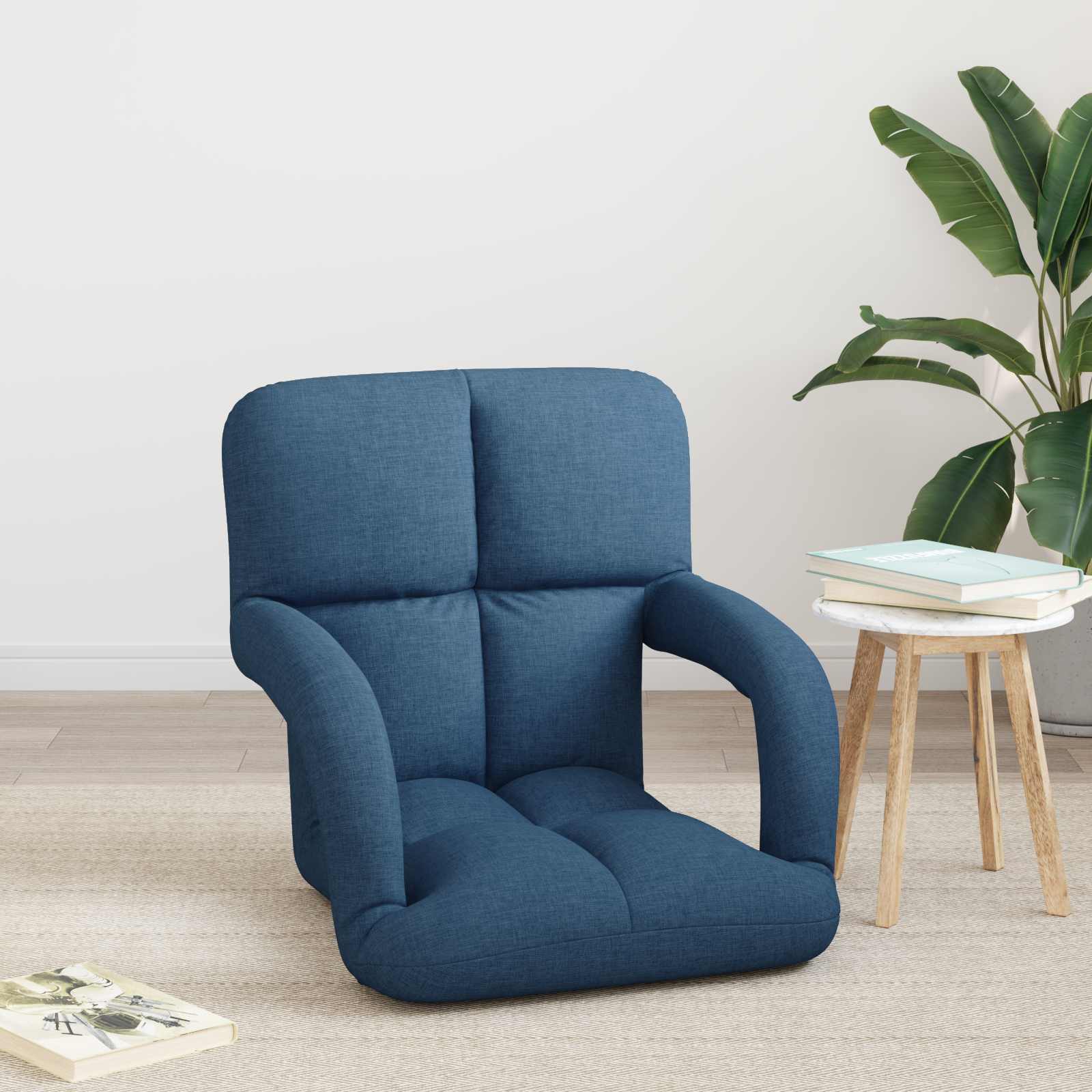 Verstellbarer Bodenstuhl mit Armlehne 5-stufige Position Stoff