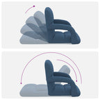 Verstellbarer Bodenstuhl mit Armlehne 5-stufige Position Stoff