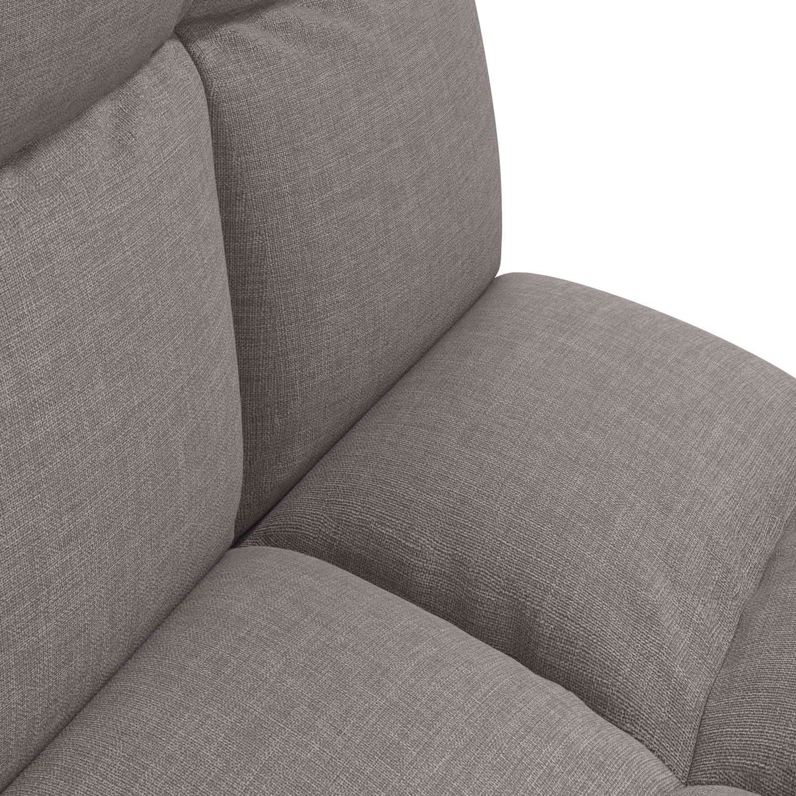 Verstellbarer Fußsessel Taupe Stoff