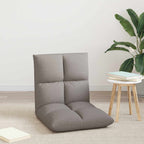 Verstellbarer Fußsessel Taupe Stoff