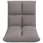 Verstellbarer Fußsessel Taupe Stoff