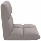 Verstellbarer Fußsessel Taupe Stoff