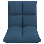 Verstellbarer Fußsessel Blau Stoff