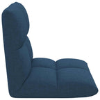 Verstellbarer Fußsessel Blau Stoff