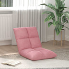 Verstellbarer Fußsessel Rosa Samt